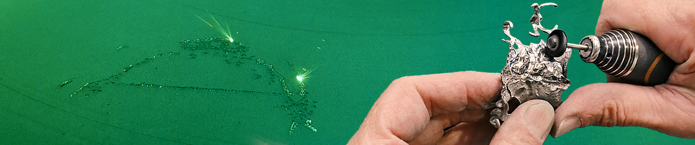 Bannermotiv SLM 3D-Druck + Handarbeit